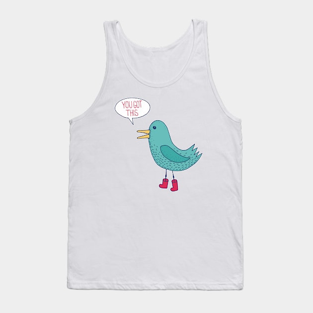 Emotional Support Duck Tank Top by Matt Andrews